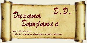 Dušana Damjanić vizit kartica